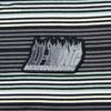 Li Ning T Shirts Unisex Black Stripes Crew Neck Moderate Straight Fit AHST719-4