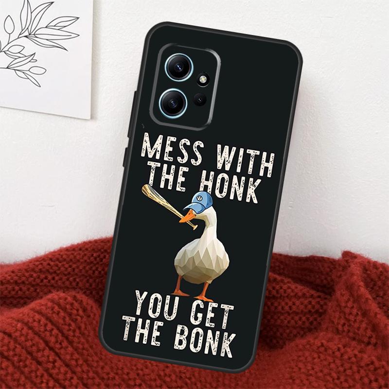 Duck Goose Honk Bonk Funny Meme Case For Xiaomi Redmi Note 13 10 11 12 14 15 Pro Plus Cover For Redmi 15 15C 14C 10C 12C 13C