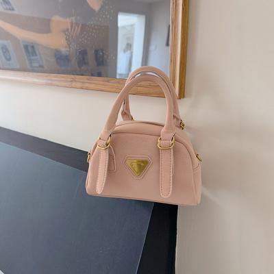 Carrying Bowling Ball Bag Women's Spring Chic High Look Horizontal Commuter Crossbody Bag