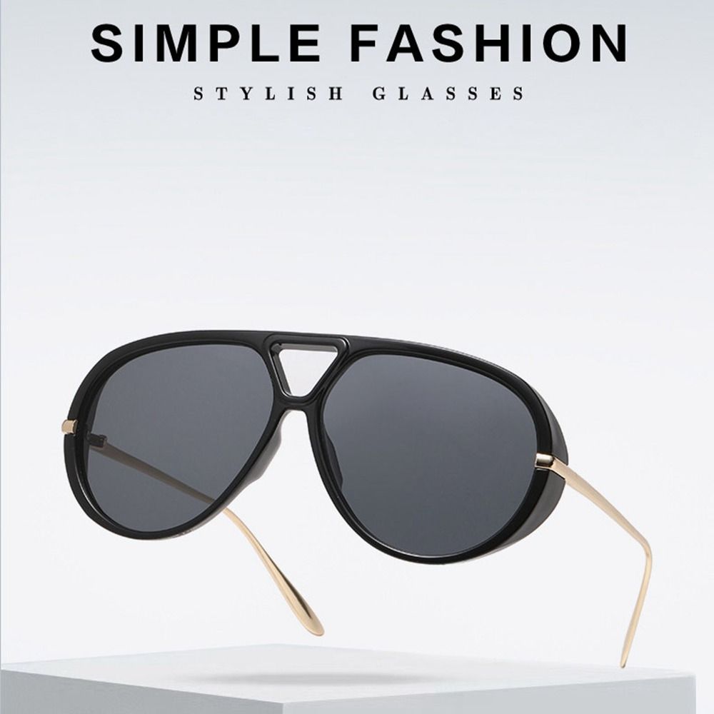 Leopard Print Large Frame Sunglasses Irregular UV400 Sun Glasses Multicolor Lenses Eyewear  Women