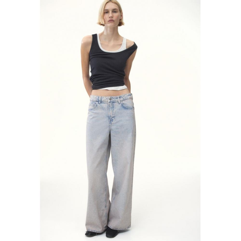 

Джинсы HM Baggy Regular, бледно-синий деним