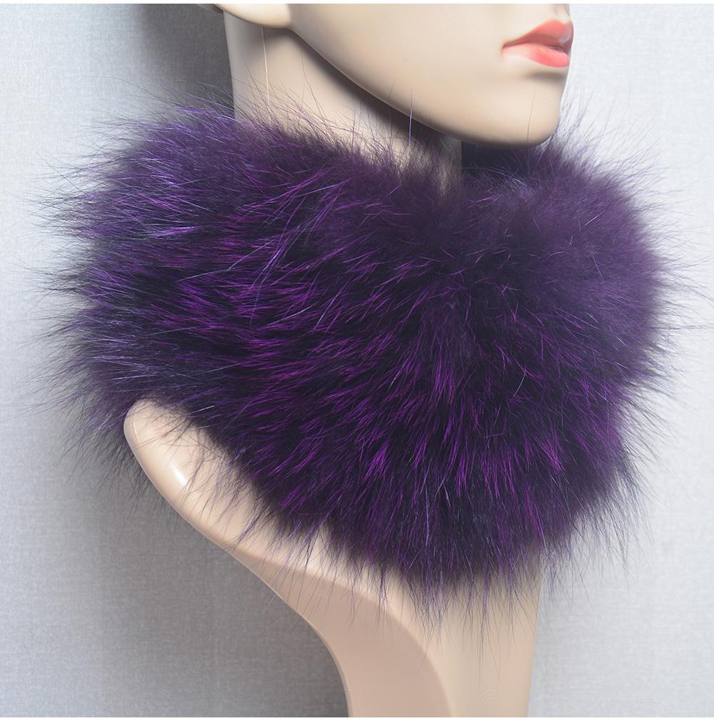 Real Fox Fur Scarf Fur Headband Women Winter Ring Fox Fur Scarves Luxury Neck Warmer Good Elastic 100% Natural Fur Mufflers