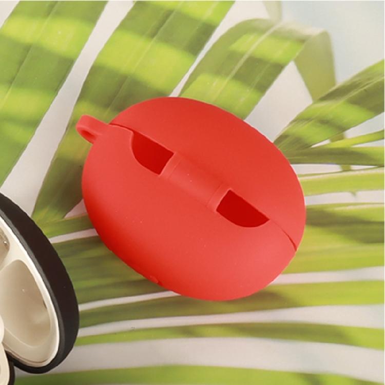 Outer Cover for AiClip S52 Earbud Charging Case, Silicone Stretch-On Sleeve with Side Carry Attachment and Charging Opening