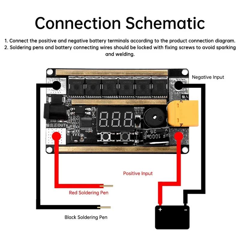 GX591 99-Speed Spot Welder DIY kit Handheld 12V 100-300A 18650 Battery Mini Welding Machine Control Board 0.1-0.2mm Welding