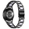 Для Samsung Galaxy Watch4 Active 40 мм/44 мм/Watch4 Classic 42 мм/46 мм ремешок из нержавеющей стали и смолы с декором из страз
