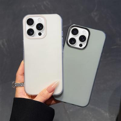 Soft Silicone Matte Transparent Phone Case for iPhone 16 15 14 13 12 11 Pro Max X XS Max XR 7 8 Plus Translucent Ultrathin Shockproof Back Cover