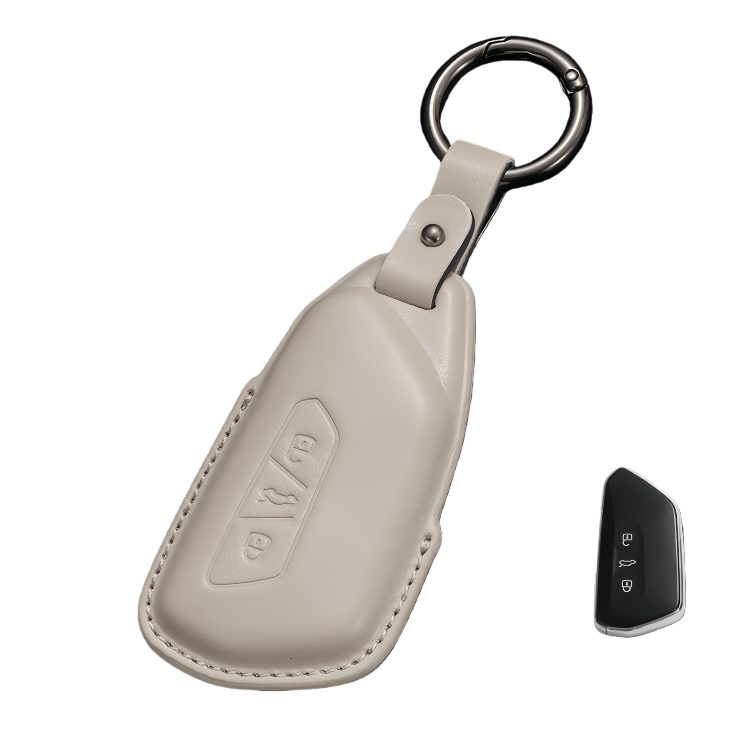 Khgdfvw Volkswagen VW Key Case New Genuine Leather Key Cover small size