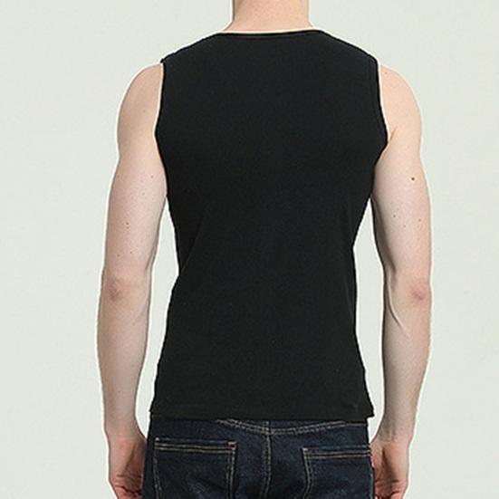 Men Summer Fitness Vest Solid Color Seamless V Neck Sleeveless Stretchy Soft Breathable Quick-drying Pullover Casual Men Gym Sport Tank Top