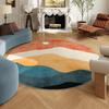 Round Rug for Bedroom,Soft Area Circle Area Rug Imitation Cashmere Carpet Boho Washable Classroom Carpet for Living Room Decor