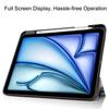 For iPad Air 11 (2025)/(2024) Tablet Case Pattern Printing Tri-Fold Stand Leather + TPU Cover with Pen Holder
