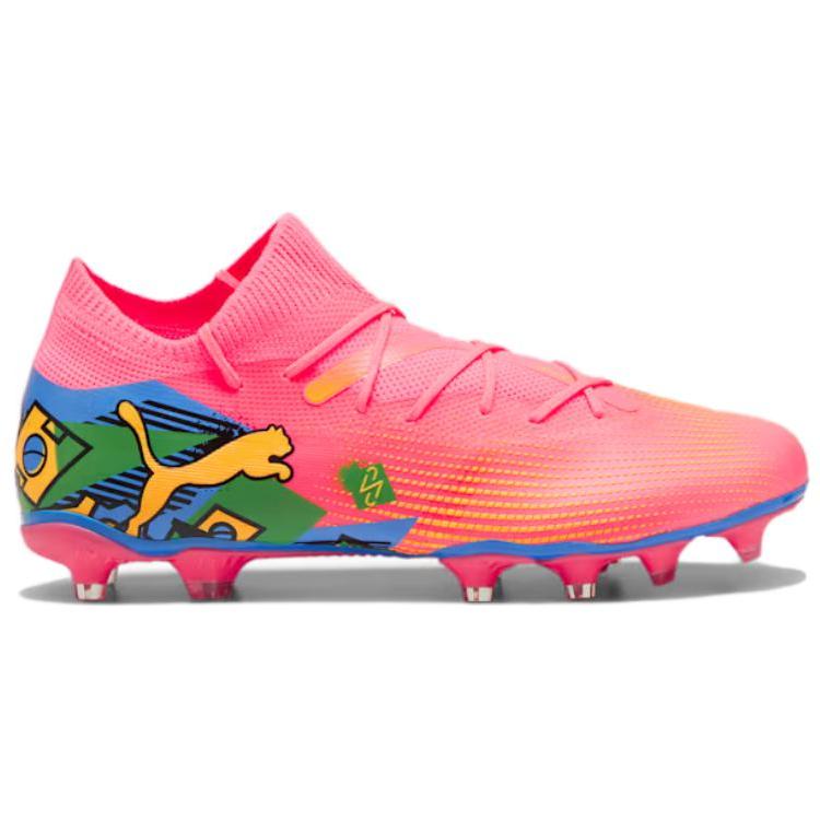 Puma Neymar Jr. x Future 7 Match FG AG Copa América-pakke Herresneakers Rosa Sunset-Glow Svart 107840-01