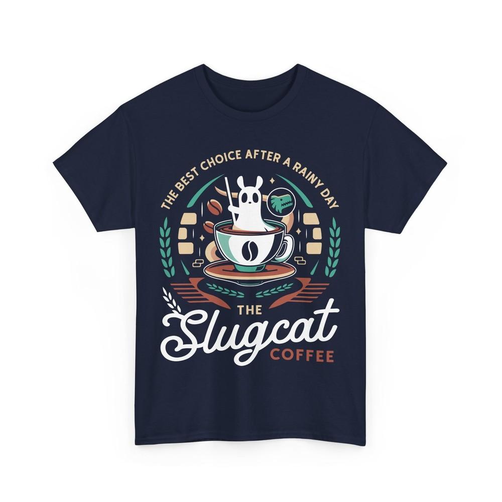 

Slugcat Coffee Emblem Unisex T-Shirt. Rain World Video Game. Rainworld. Lizard. 4XL