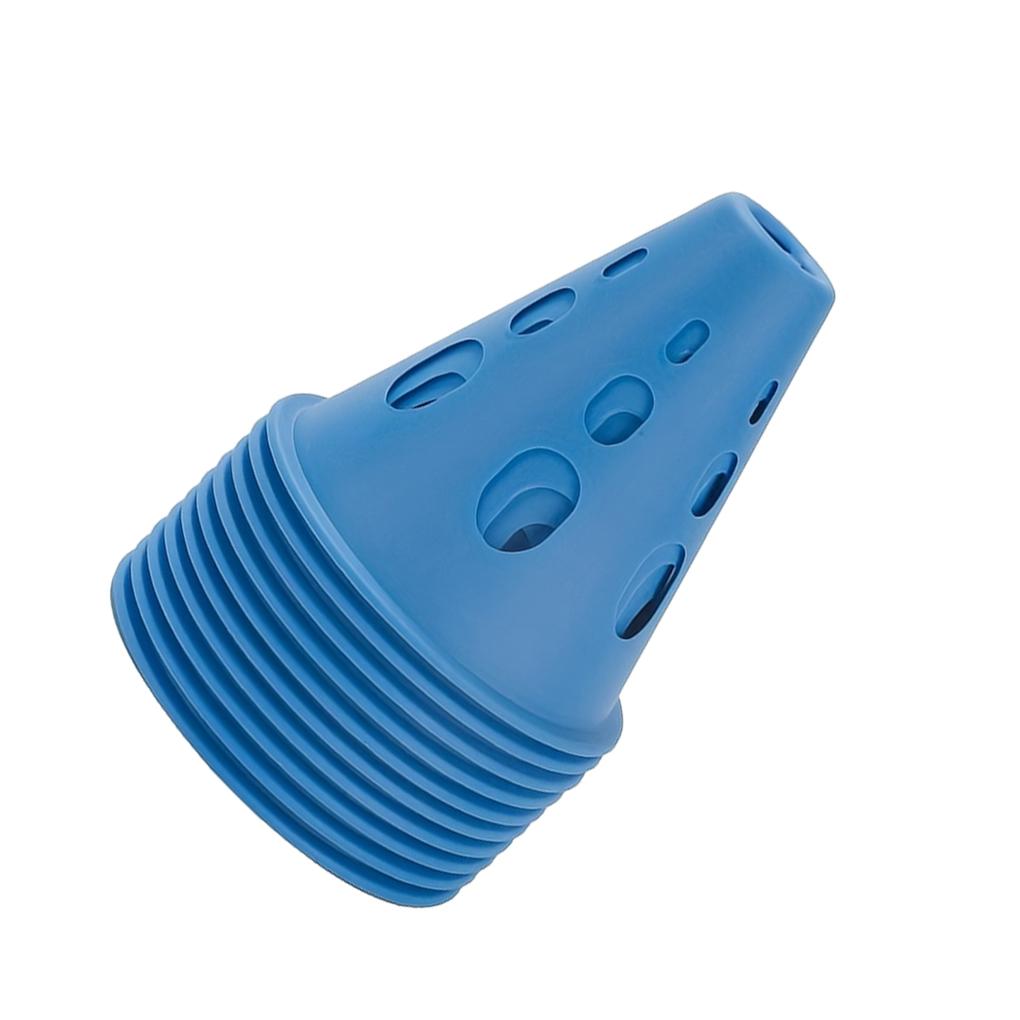 

10 шт. Пластиковая разметка, учебный дорожный конус, решение для регулирования дорожного движения для футбольных тренировок и стадионов, розовый синий