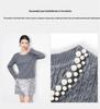 Light Luxury 3D Cable Knit Beaded Round Neck Long Sleeve Sweater Top for Women