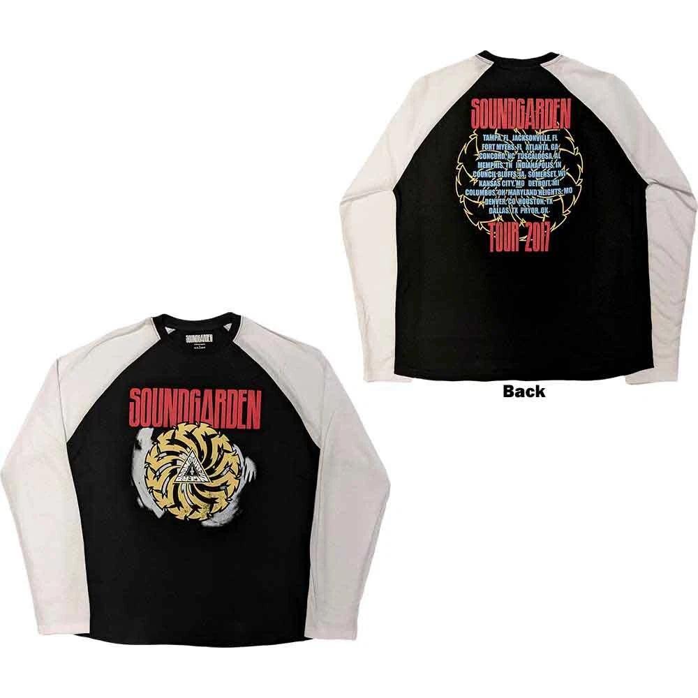 Soundgarden Unisex Raglan T-Shirt: Tour 2017 (Back Print) (X-Large) 3XL
