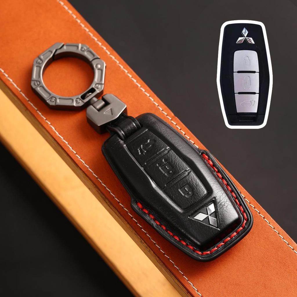 Handcrafted Genuine Cowhide Protective Cover for 2023 Mitsubishi Car Keys
