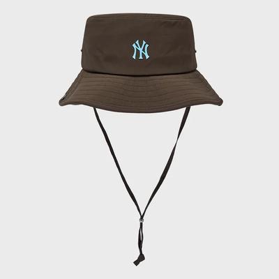 [MLB] Lightweight Nylon Wide Safari Hat NY (D.Brown)
