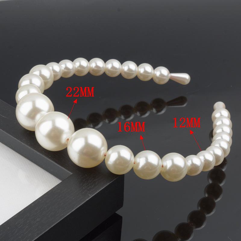 "Korean Style Pearl Bridal Headband - Handmade Fashion Accessory"
