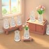 5/10Pcs Miniature Dollhouse Ornament Small Clear Vase Model Resin Craft Figurine Fairy Garden Decor Diy Accessory