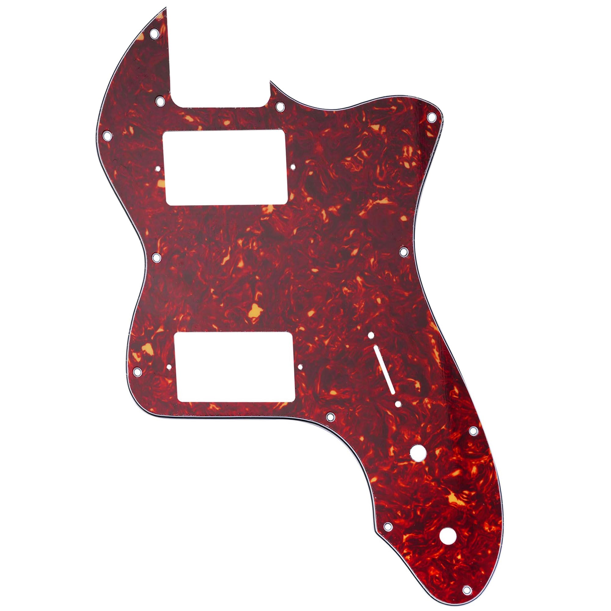

Musiclily Pro 12 Hole Telecaster Pickguard с закрытым креплением на 2 хама для Fender 72 Tele Thinline Electric Brown Tortoise Shell 4 шт.