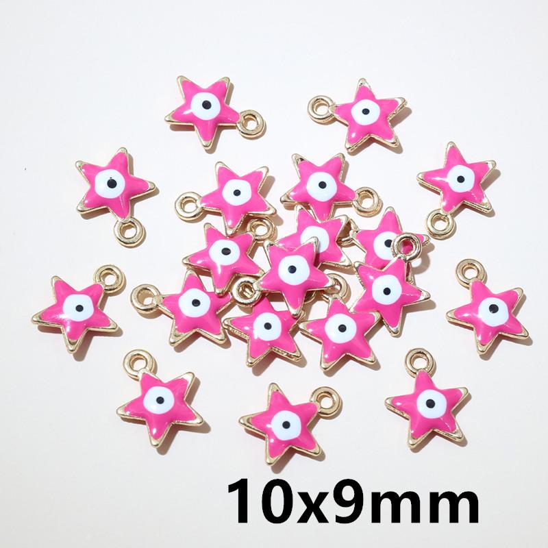 30pcs 15x13mm Enamel Heart Charms Pendant Alloy Metal DIY Jewelry Making Accessories for Earrings Bracelet Necklace Findings