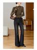 Women's Cotton Cocoon Half-High Collar Knitwear - Slim Fit Solid Color Base Layer Top (Spring/Autumn 2026)