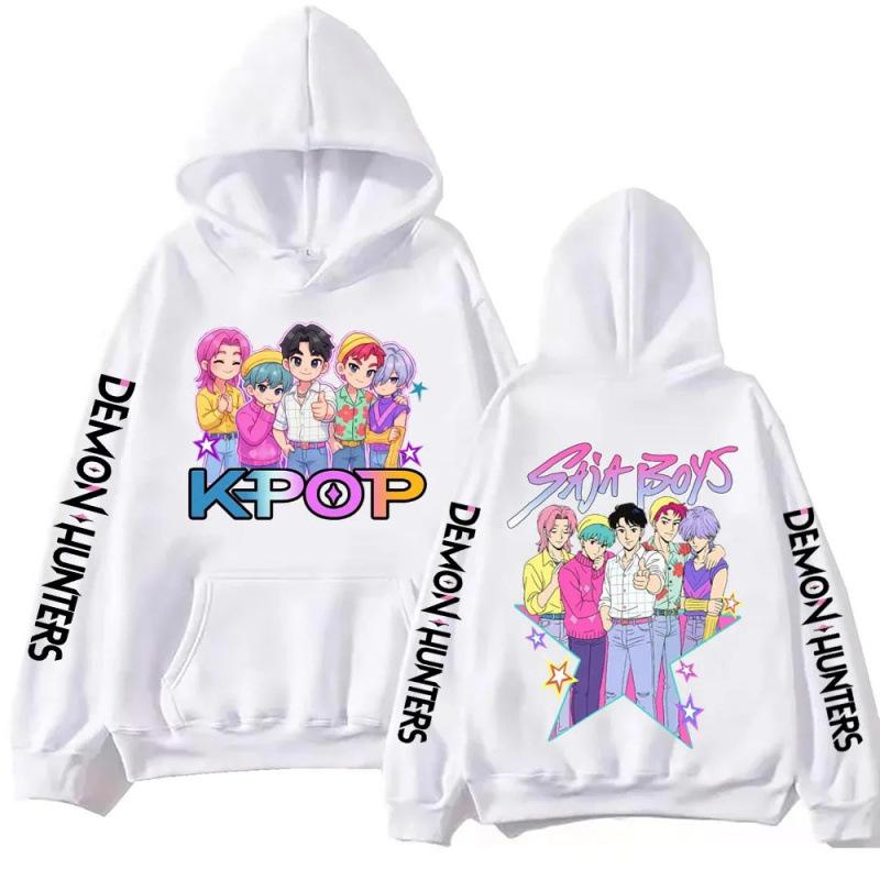 Anime Kpop Demon Hunter Saja Boy Printed Hoodie Men Women Fashion Casual Comfortable Autumn Winter Hoodie