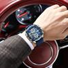 POEDAGAR Fashion Men Wristwatch Week Date Digital LED Quartz Man Clock Alarm Dual Time Display Electronic Luminous Men's Watches