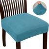 Jacquard Chair Covers Stretchy Solid Color Anti-Slip Chair Slipcovers Soft Sofa Seat Cover Living Room Restaurant Office Hotel