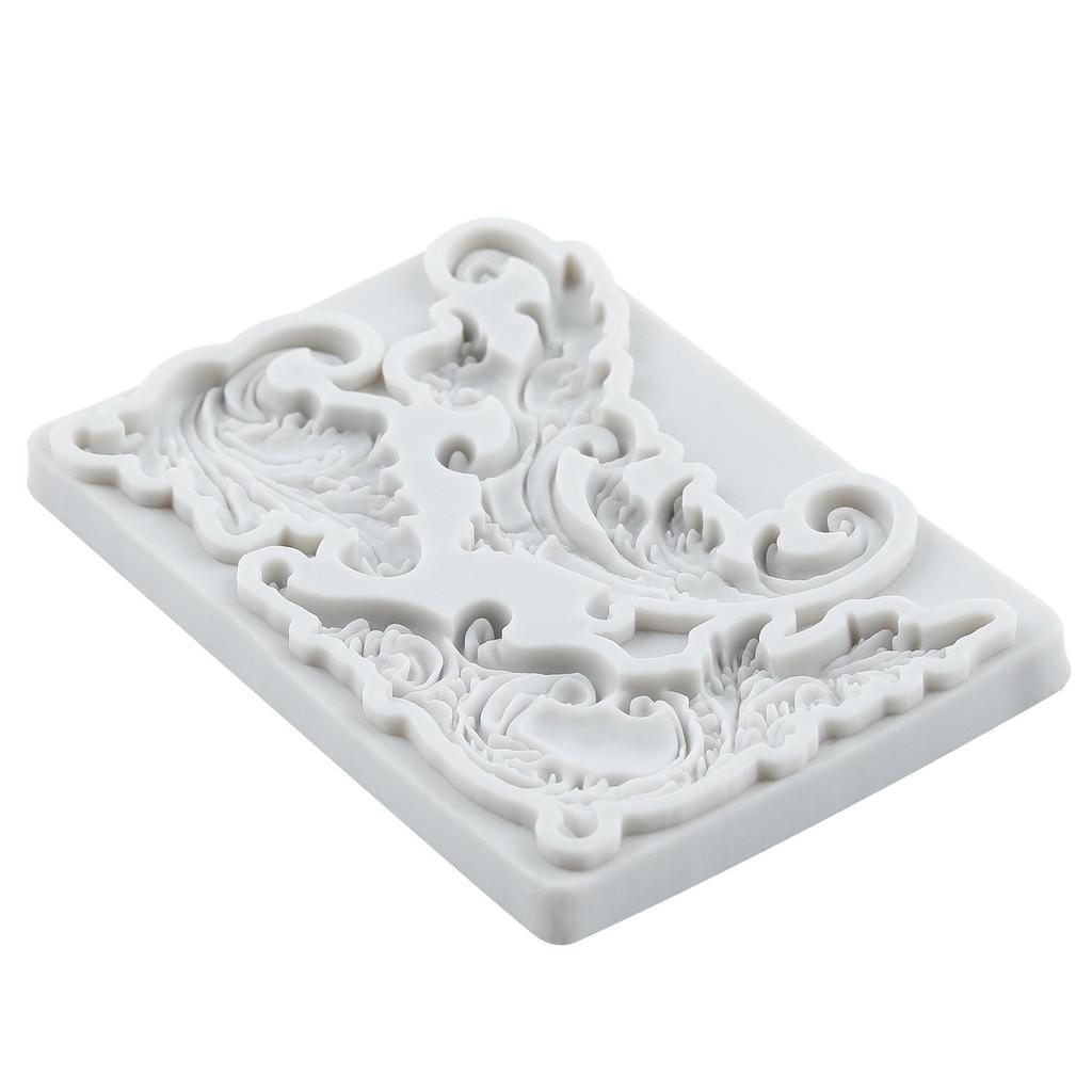 Baroque Silicone Molds Curlicues Scroll Lace Fondant Mold Cake Decorating Tools Cupcake Topper Candy Chocolate Gumpaste Mold