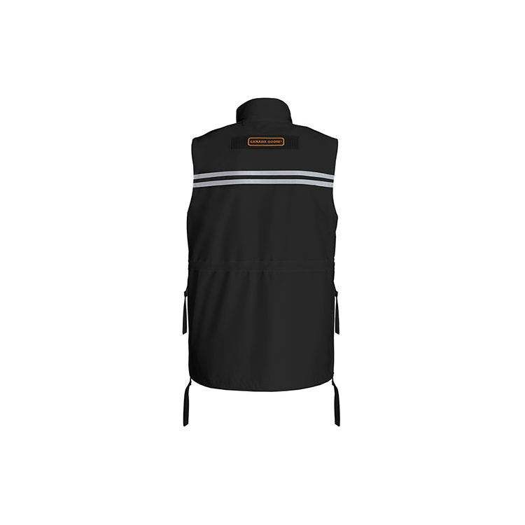 Canada Goose Journey Series Red Label Warm Breathable Solid Color Multi Pocket Vest Unisex Vests Black 9507M-61
