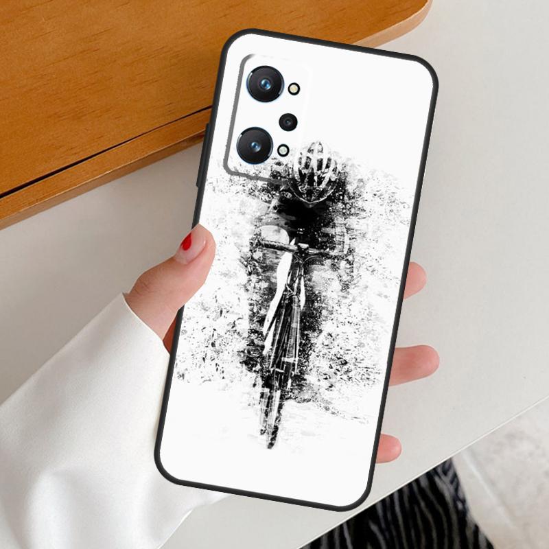 Ride Mountain Bike Bicycle Art For Realme 15 Pro GT7 GT6 10 11 12 13 14 Pro Plus C67 C63 C61 C55 C51 C53 C35 C75 C65 Case