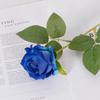 Single Velvet Strand Rose Simulation Flower Table Decor And Special Occasions
