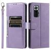 Cover for Xiaomi Redmi Note 10 Pro 4G Retro PU Leather Flip Wallet Phone Case Multi Card Slots