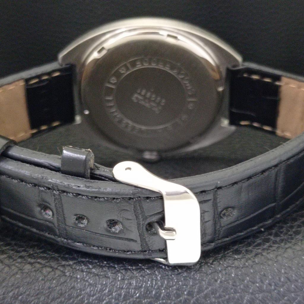 HMT HAND-WINDING VINTAGE INDIAN MENS BLACK COLOR DIAL WATCH a702803-1 R211-a702803