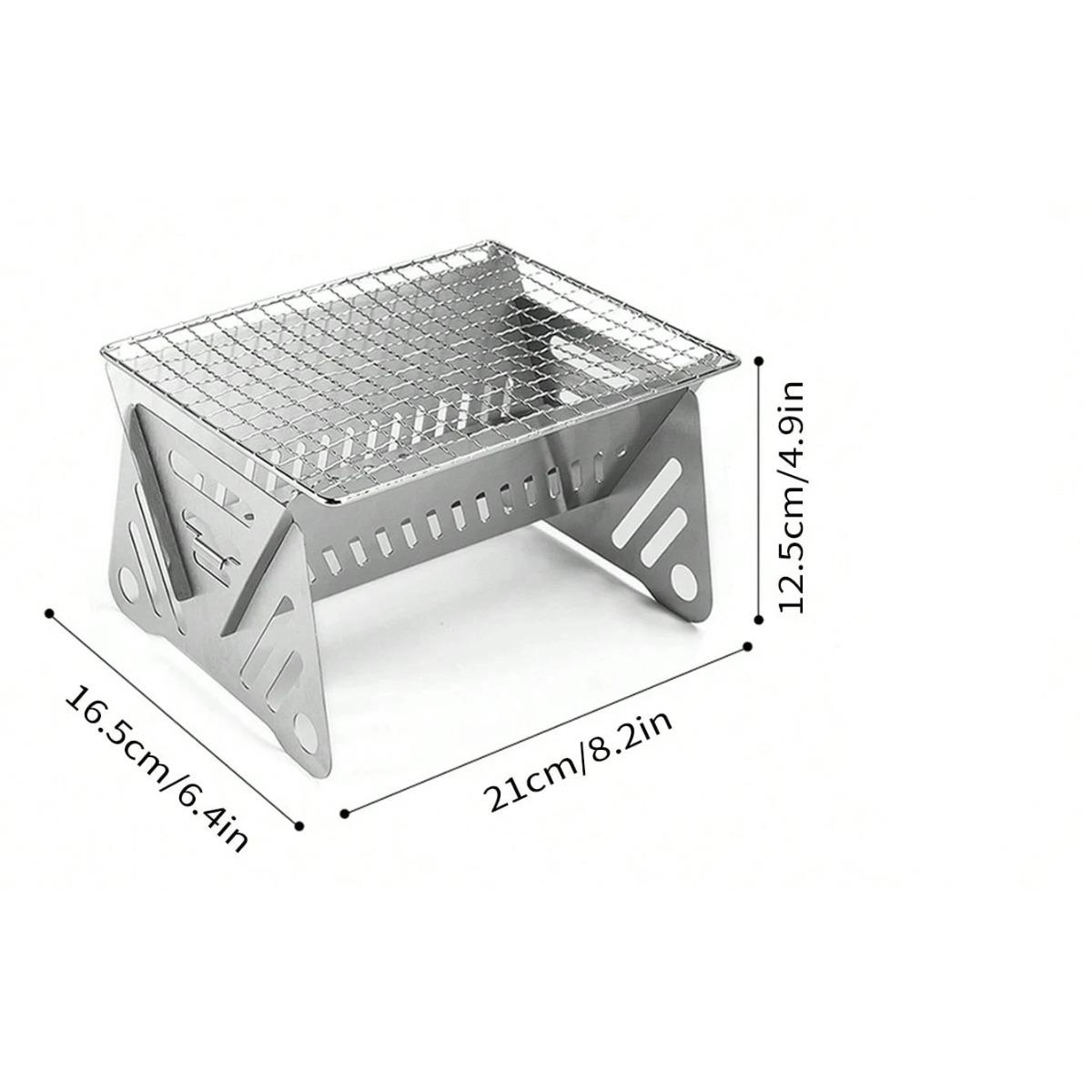 

Портативный кемпинговый гриль Leeseph, портативная костровая чаша для кемпинга, сборная и съемная печь с решеткой для гриля для использования на открытом воздухе