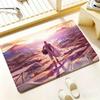 Anime Hot O-One-Punch Man Floor Mat Bedroom Living Room Flannel Door Mat Non-Slip Home Decor