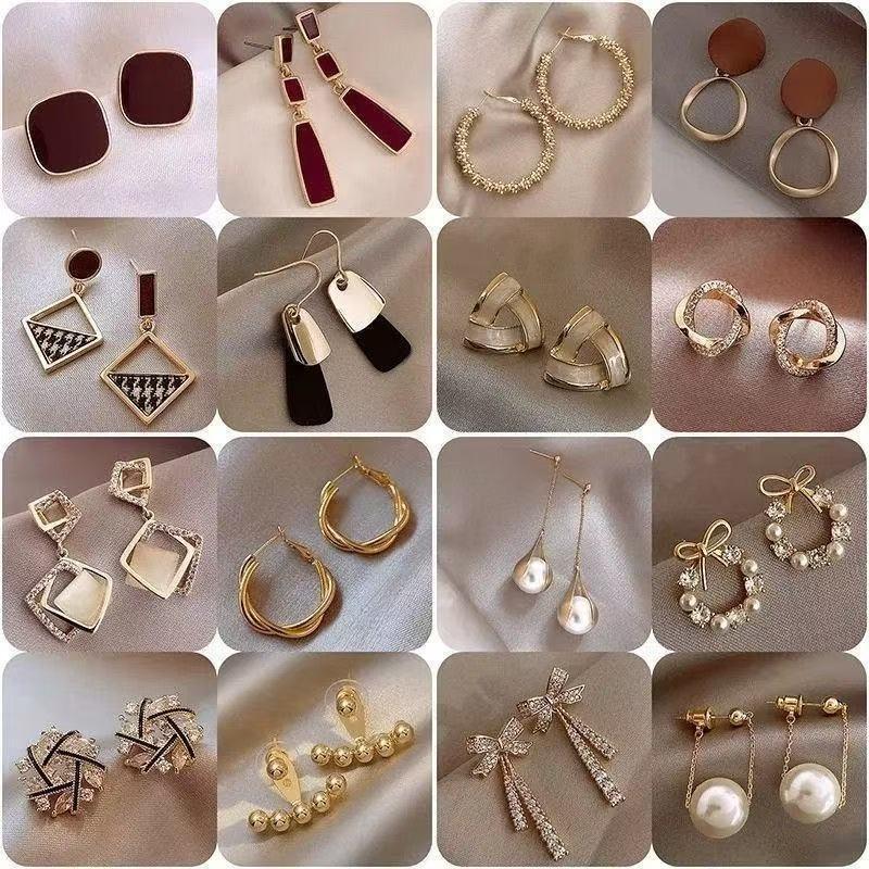 Pendientes de perlas de alta gama de moda Pendientes retro de nicho francés de lujo ligero Pendientes de perlas simples y versátiles para mujer