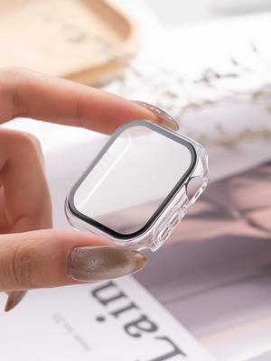 Glass+Cover For Apple Watch Case 46mm 44mm 40mm 45mm 41mm 42mm 38mm Accessories Screen Protector Iwatch Series 10 9 8 7 6 5 3 SE