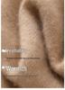 Women's Solid Color Cashmere Knit Sweater: Round Neck, Long Sleeve, Double-Ply Base Layer for Autumn & Winter.