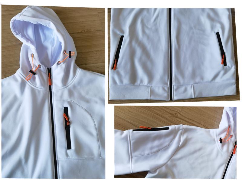 Men's Plus Size Hooded Zip-Up Sweatshirt Jacket for Autumn/Winter