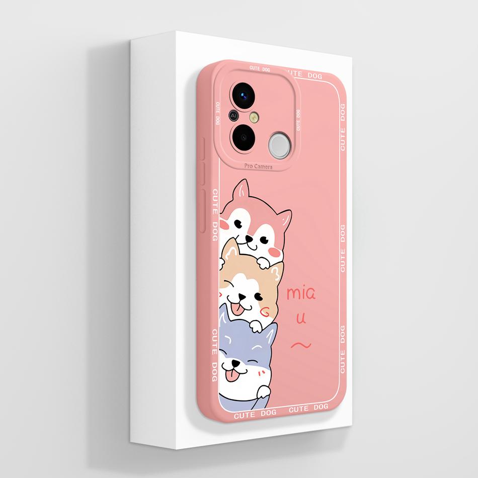 Coque Pour Redmi 12C 11A POCO C55 Coque Arrière Créative Protection Complète Protecteur Souple en Silicone Liquide Pour Redmi 12 C 11 A POCO C 55