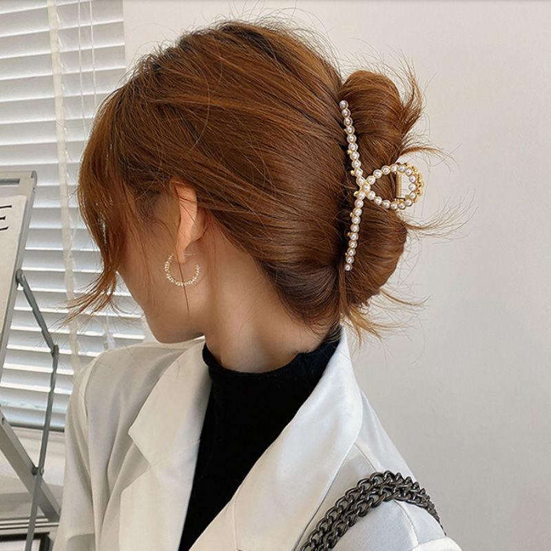 High-End Large Metal Claw Hair Clip for Women - Elegant Updo Accessory