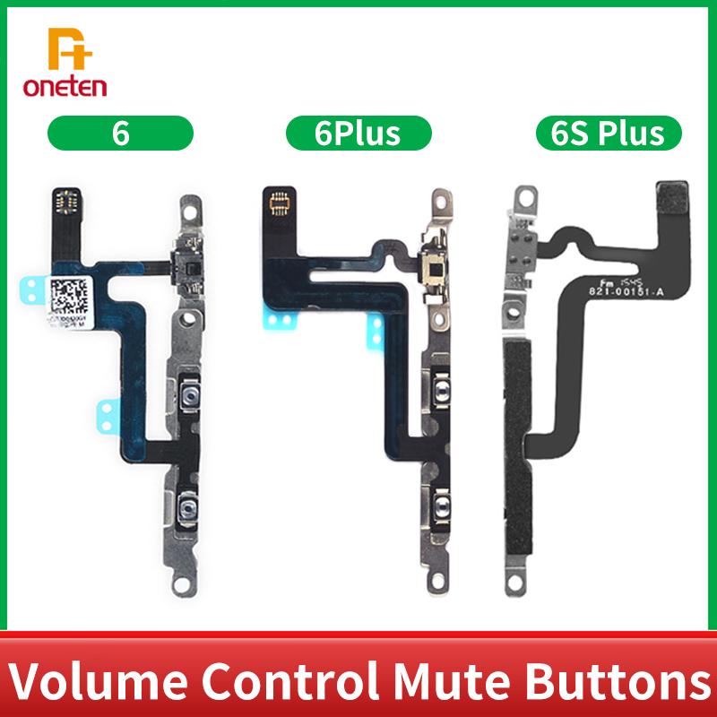 Key Volume Control Button Flex Cable For iPhone 6 6s X XS 11 14 15 Plus Pro MAX Volume Control Mute Buttons Phone Repair Parts