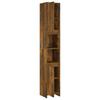 Vidaxl Bathroom Cabinet, Smoked Oak, 30X30X183.5 Cm