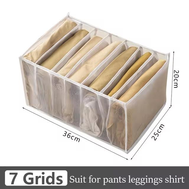 Trousers Clothes Storage Box Jeans Organizer Closet Drawer Compartment Box Bra Socks Underwear Organizer Box Clothes Organizers