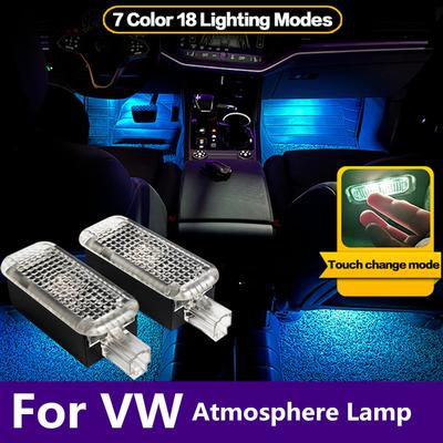 LED Car Footwell Light Interior Atmosphere Lamp Accessories For VW Touareg 7L 7P CR UP Polo 6R 9N Passat B5 B6 B7 B8 Golf 4 5 6