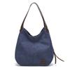 Borsa a Tote in Tela da Donna con Scomparti Multipli e Chiusura a Zip per Uso Quotidiano