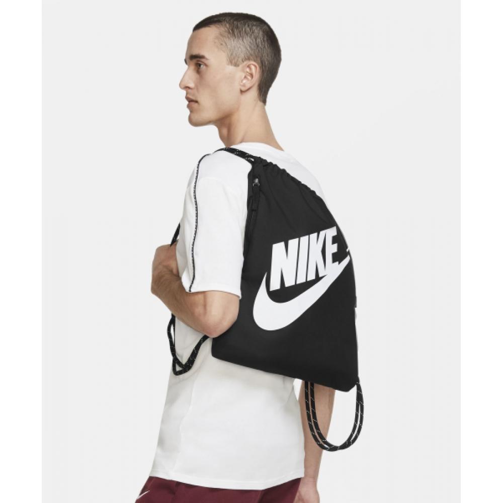 Nike Heritage Drawstring Bag  13l    Black  White Dc4245 010