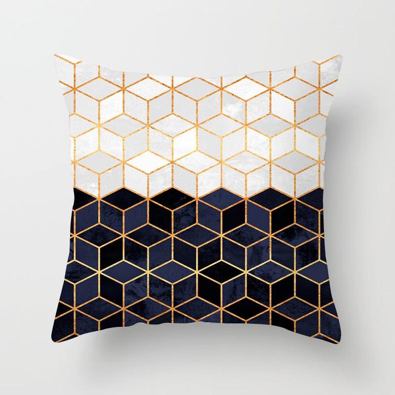 Simple Abstract Geometric Pattern Decorative Pillowcase Living Room Bedroom Square Cushion Pillowcase